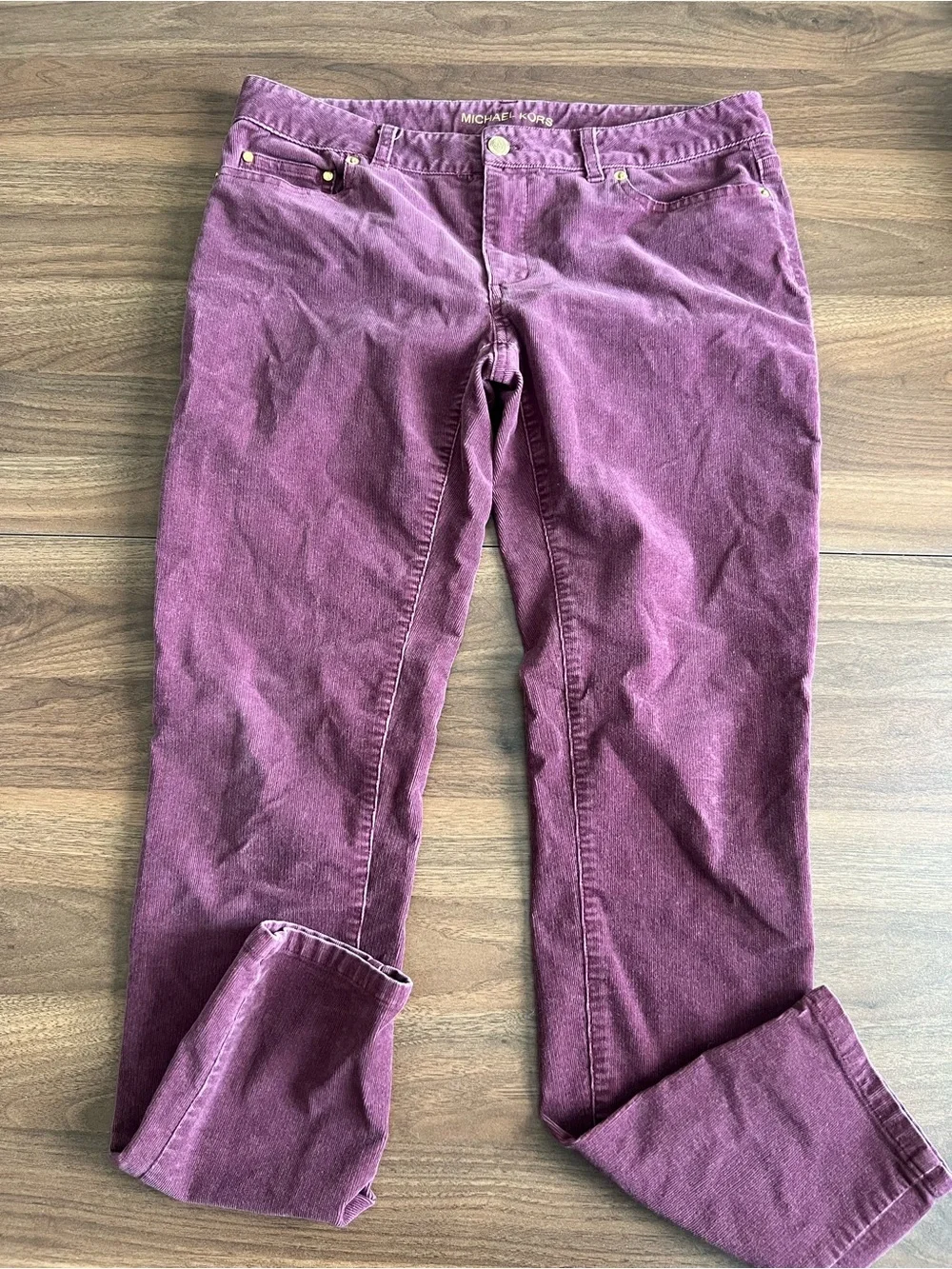 Michael Kors Women's Plum Skinny Corduroy Jeans